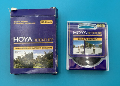 Hoya 58mm 58S PL CIR Circular Polarizing Filter, New, Sealed (Box Damaged)