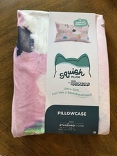 New Squishmallow Squish Pillow Pillowcase Standard Size Ultra Soft Pink