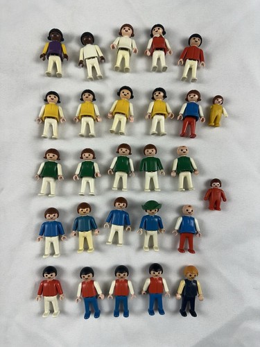 Vintage Playmobil Geobra Children Kids Baby Lot (22 Pieces) 1981