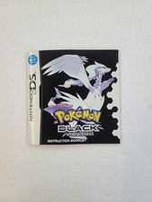 Nintendo DS Pokemon Black Version No Game. Manual Only  Insert