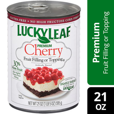 Lucky Leaf Premium Cherry Fruit Filling and Topping, 21 oz Can.....