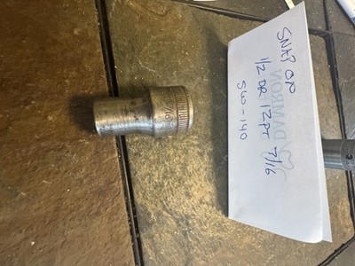 Snap On Vintage 1/2'' Drive 7/16'' 12PT Socket SW-140 1940