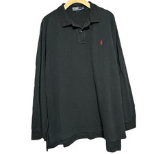 Polo Ralph Lauren Vintage Men  s Size XL Black Long Sleeve Polo Shirt