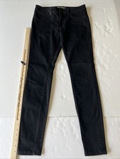 Burberry Brit Jeans Women's Size 29x30 Black Skinny Low-Rise Stretch Denim