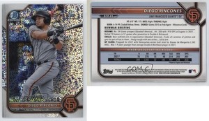 2022 Bowman Chrome Prospects Speckle Refractor /299 Diego Rincones #BCP-65