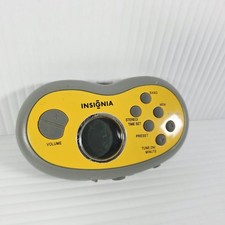 Insignia NS-R5111 Portable Digital AM/FM Radio Sport Yellow - TESTED -