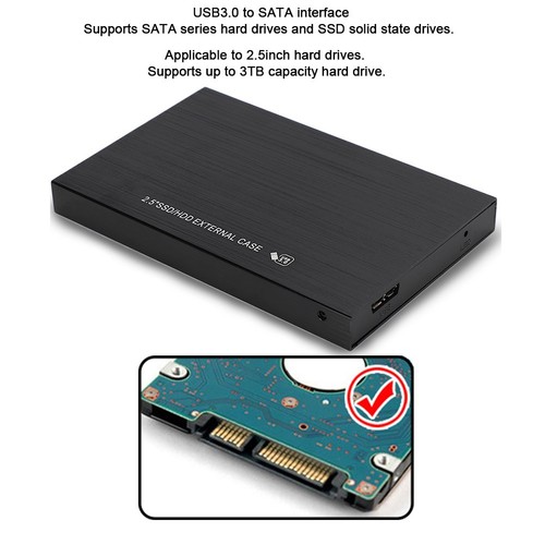 W25X630 USB3.0 To Hard Disk Enclosure For 2.5inch Hard Drives CEL - Afbeelding 6 van 9