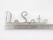 Chrome Plated Badge Decal Monogram Emblem Fits To Vintage Desoto Fit For
