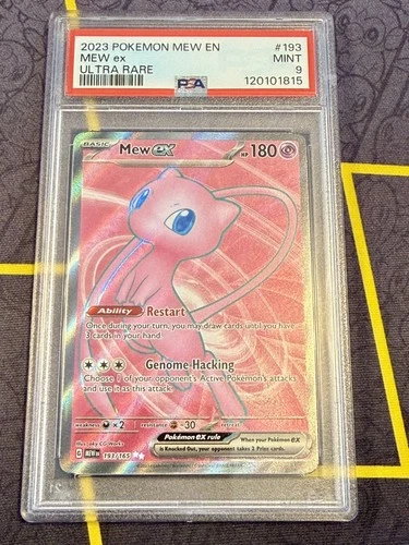 2023 POKEMON MEW EN-151 ULTRA RARE #193 MEW EX 193/165 PINK MINT PSA 9