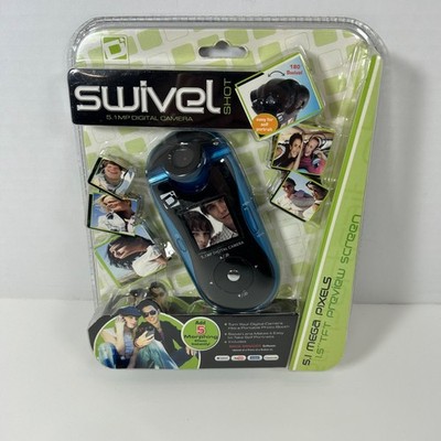 2009 Sakar International Swivel Shot 5.1MP Digital Camera Blue Brand New Sealed