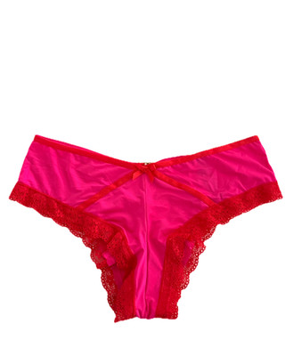 Victoria's Secret Very Sexy Crossed Trim Cheeky Panty Hot Pink
