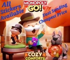 Monopoly Stickers_GO 1🌟- 5🌟(All Stickers Available) COZY COMFORTS CHEPEST FAST