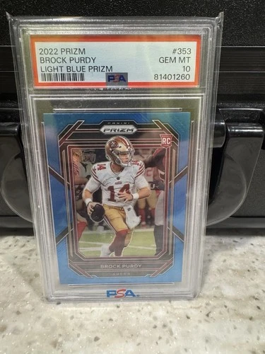 2022 Panini Prizm - Rookies Brock Purdy #353 Light Blue Prizm (RC)