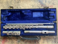 Mid-Century ANTIQUE GRASSI MILANO FLUTE WITH CASE