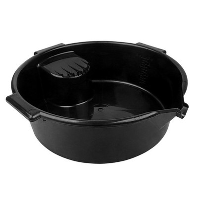 Oil Collection Tray 6L Round Oil Drain Pan Oil Change Canister Plastic Container