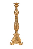 Biscottini Candeliere Aus Holz Antik Gold 30X30X90 Cm FüR Wohn- Und Badezimmer