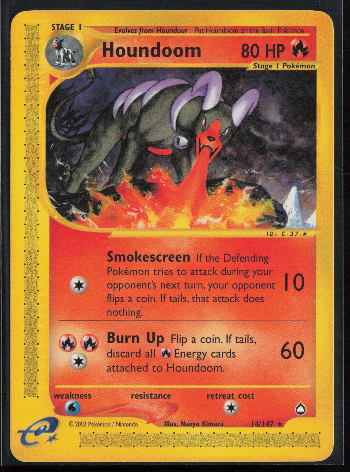 Houndoom - 14/147 Aquapolis NM Rare