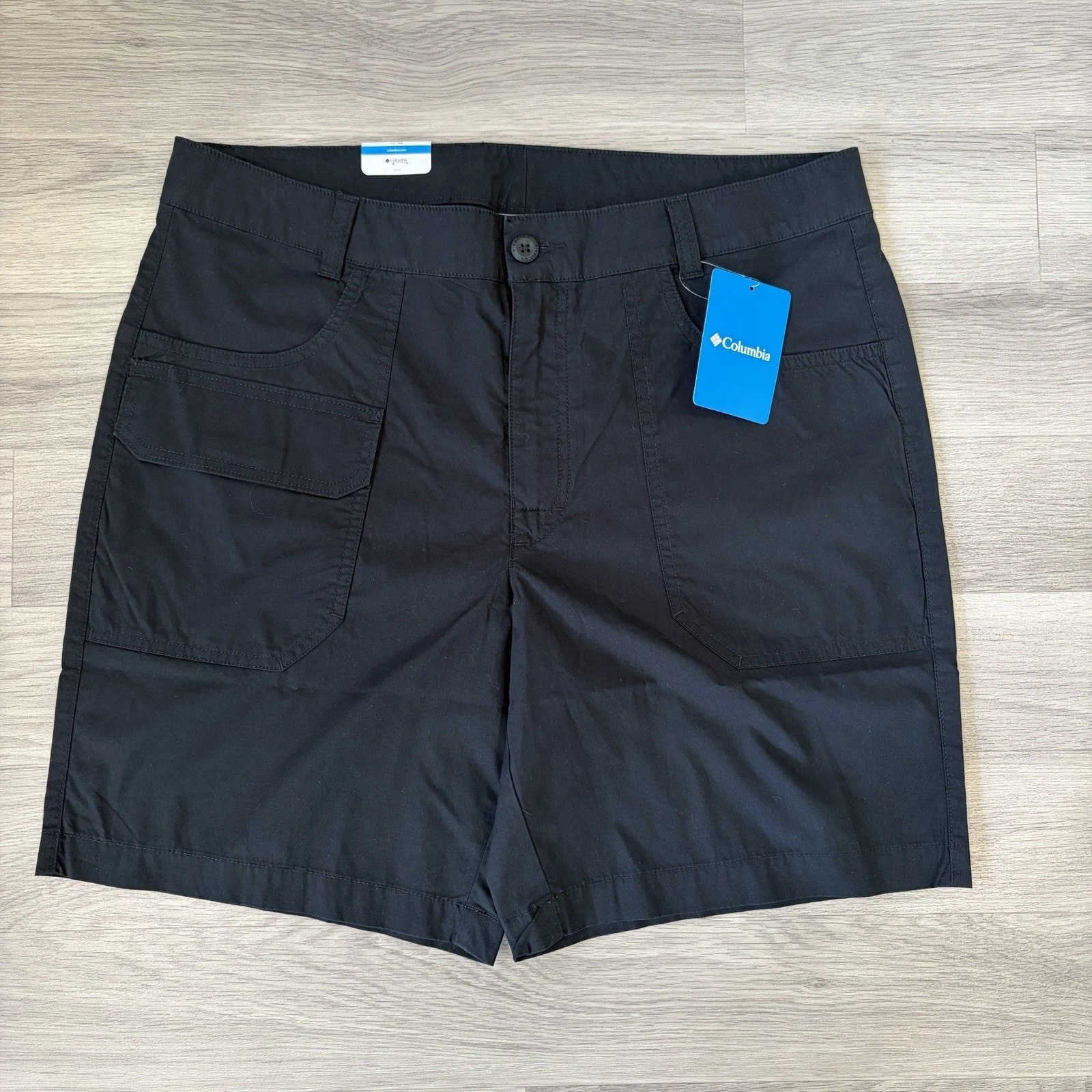Columbia Cargo Shorts Mens 34 Waist Black Washed Out Outdoor Hiking Cotton NWT
Opens in a new window