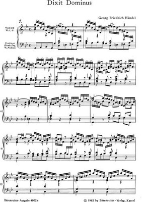Dixit Dominus: HWV 232, Georg Friederich Händel