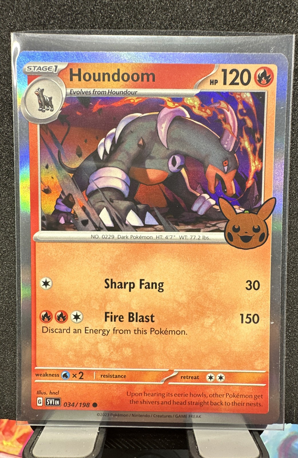 Houndoom 034/198 Trick or Trade 2023 Holo