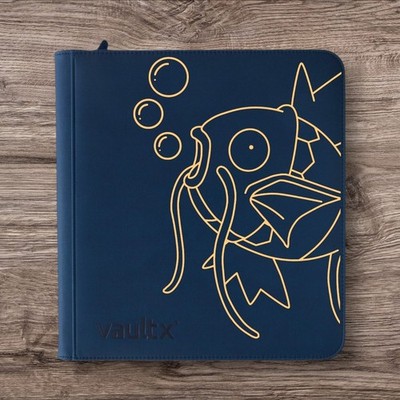 Vault X - 12 Pocket eXo-Tec Zip Binder Ordner - Blau Pokemon Magikarp