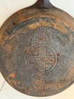 Vintage Griswold No. 8 Cast Iron Skillet Large Block Logo ERIE PA 704A