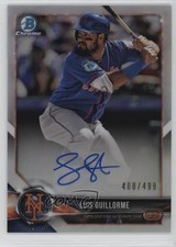 2018 Bowman Chrome Prospect Refractor 400/499 Luis Guillorme #BCPA-LG Auto 13iq