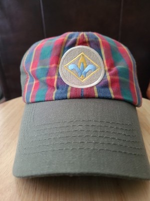 Cub Scout Webelos Hat Cap Boy Scouts of America BSA Twill Plaid Green S/M