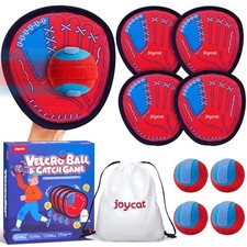 Toss and Catch Ball Game for Kids   Outdoor Beach  Yard 4 Paddles 4 Balls