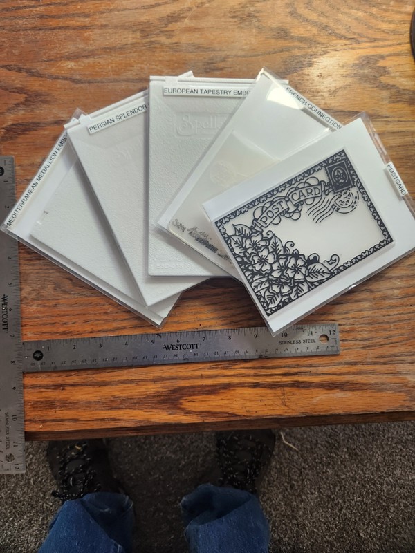 Lot 25 7 Embossing Folders By Spellbinders, Sizzix, And Tim Holtz-Sizzix