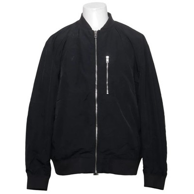 H&M, Bomberjacke, Herren, Größe: XL, Schwarz, Polyamid/Polyester, Einfarbig #KHq