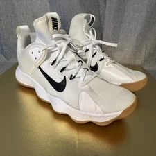 Nike Hyperset Shoes Men Size 10 Volleyball Indoor Missing Insoles Black Gum Whit