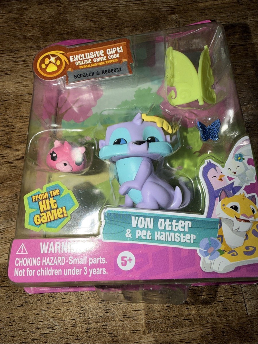 Animal Jam Von Otter & Pet Hamster Mini Figure National Geographic