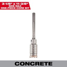 Milwaukee 3-1/8 x 11-3/8 SDS-Max Carbide Core...