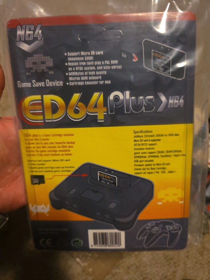 N64 Cartridge 340 in 1 Retro Game Region Free Chip Save with 16G SD card for N64 - Image 3 of 3