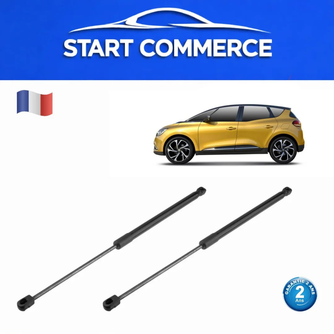 Vérins de coffre pour Renault Scenic IV idéals pour simplifier les sorties