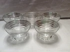 Lot of 5 Vtg Anchor Hocking “Manhattan” Glass Bowls 2” Tall