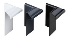 Black TRC EPDM Flat Roof Internal Edge Corner Trim 50mm x 50mm x 110mm Fixings