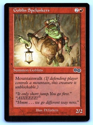 MTG Goblin Spelunkers Normal C Urza's Saga (USG) 195 NM Magic