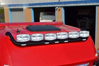 Schwarz DachträGer + Flush LED + Rechteckig Flecken Passend FüR Mercedes Actros
