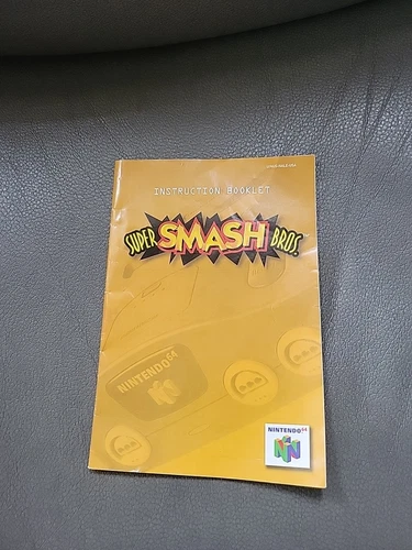 Super Smash Bros. Nintendo 64 Manual Only - Complete Your Boxed Game - Vintage