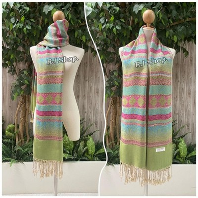 Scarft/Shawl X 2 Pieces (Green & Purple)