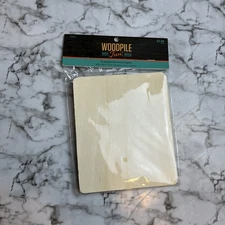 Woodpile Fun 6 Plywood Rectangles 6"x 5"x 0.13" Unfinished Wood Panels