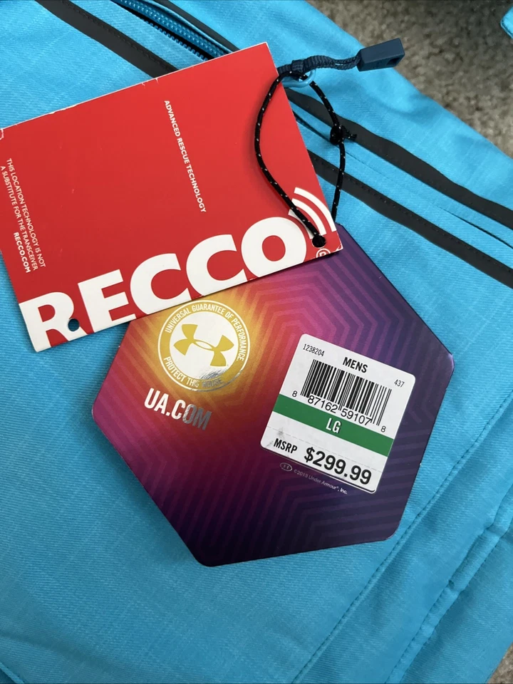 $300 Under Armour Coldgear Infrarrojo Recco Plumón Snowboard Chaqueta Para Hombres Grande Azul Foto 4 de 4
