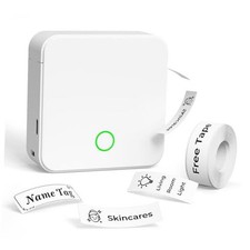 Label Maker Machine with Tape P0 Rechargeable Bluetooth Mini Label Printer