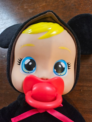 Cry Babies Disney Mickey Mouse Baby Doll Tiny Cuddles Plush - 9''
