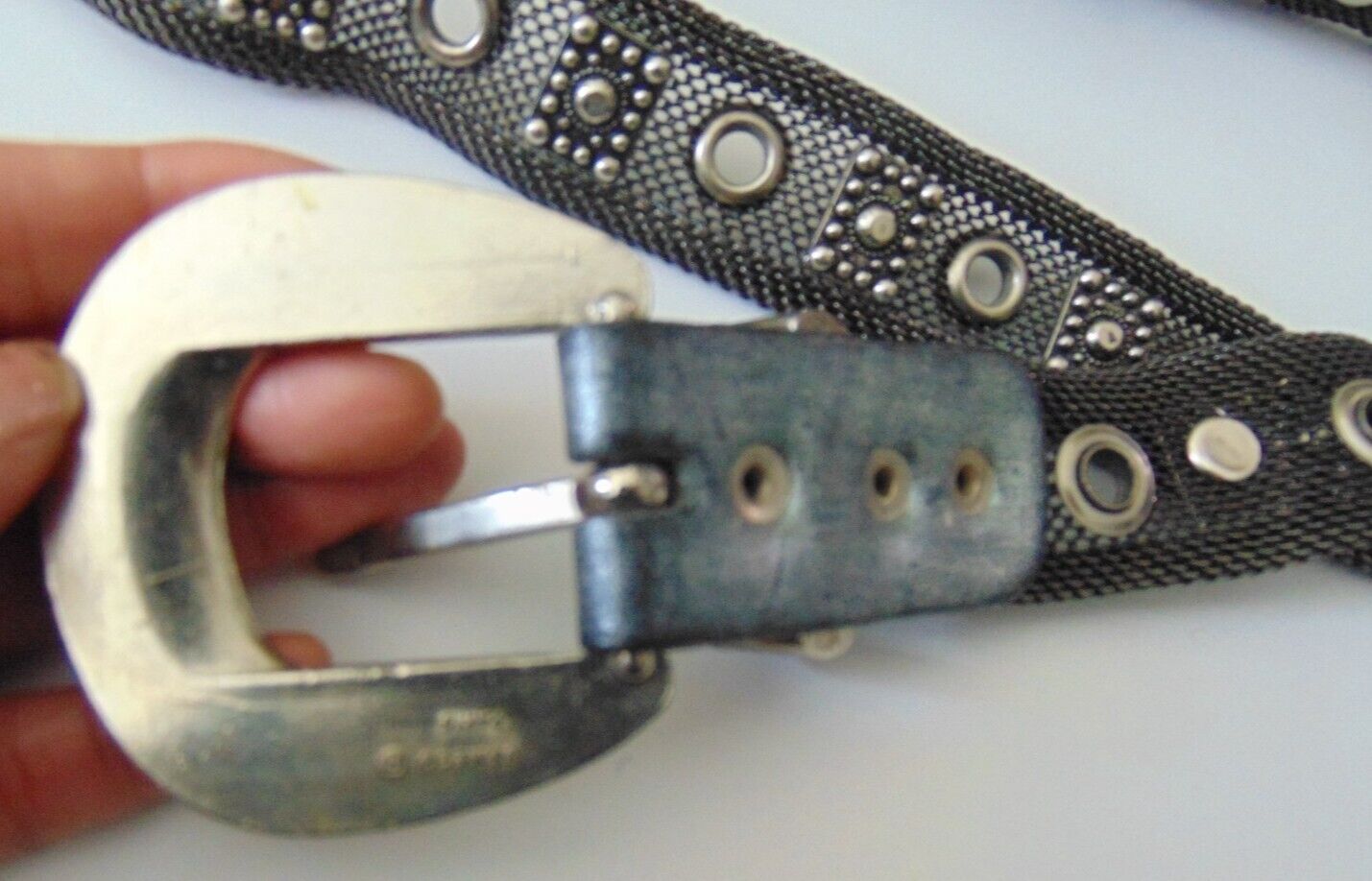 USMECO PARIS vintage metal mesh belt, size 38 - Gem