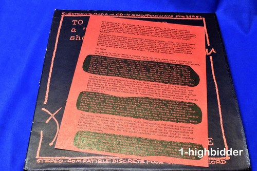 1976 Ilhan Mimaroglu To Kill A Sunrise La Ruche Quad LP Folkways 33rpm FTQ 33951 - Imagen 8 de 8