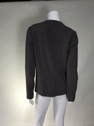 NWT BCBG Generation Tuxedo Blazer SZ XS Gray /black Retail 128$ Unlined - Picture 3 of 7