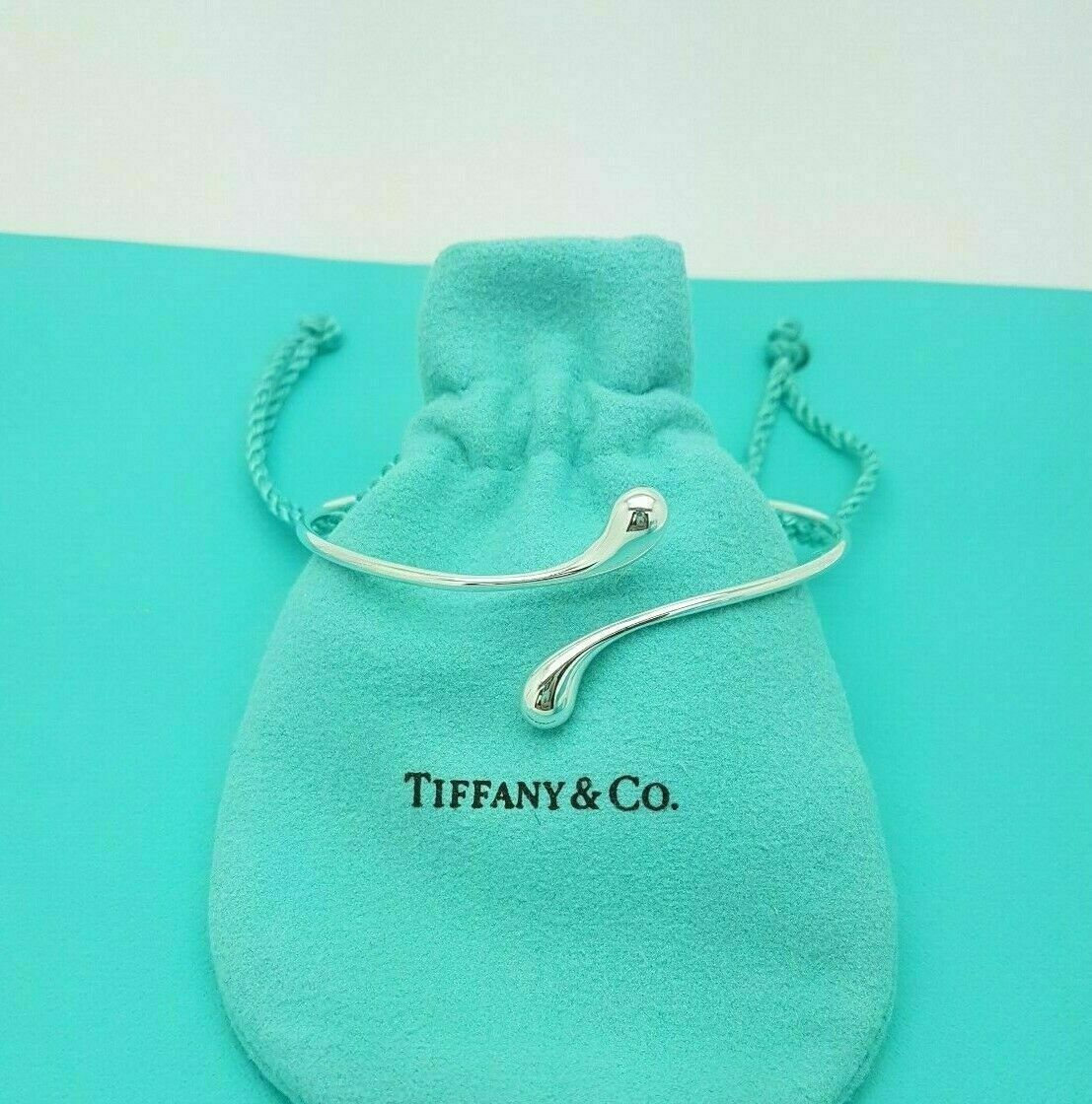 Tiffany & Co. Silver Elsa Peretti Teardrop Bangle Bracelet, RRP